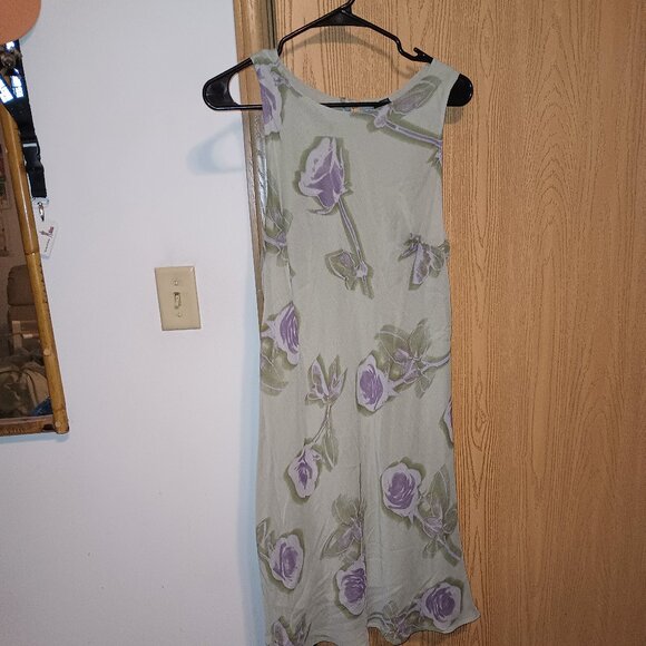 NEW Wild Fable™ Women's Mini Slip Dress Sage Green Floral - Picture 4 of 11